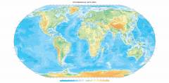 L-085 Географическая карта мира 300х147 Карты