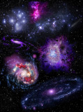 K-072 Яркие галактики 200х270 Космос
