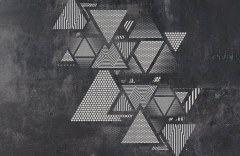 Треугольники на стене #3 образец 17699 Geometry