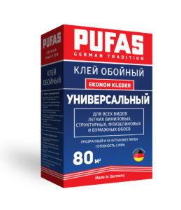 PUFAS клей обойный Универсальный Ekonom Kleber 80м2-525гр