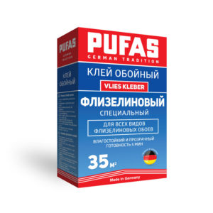 PUFAS клей обойный Флизелиновый Специальный Vlies Kleber 35м2-225гр